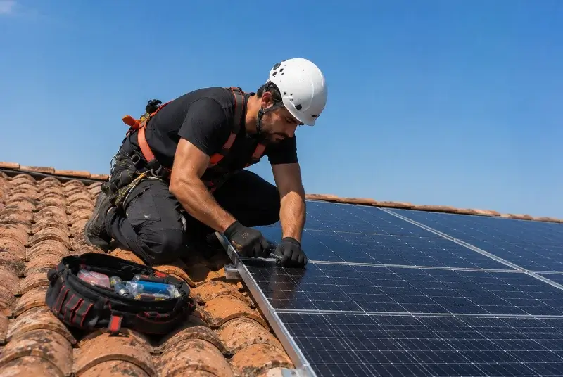 Maintenance et monitoring de panneaux solaires à Axat