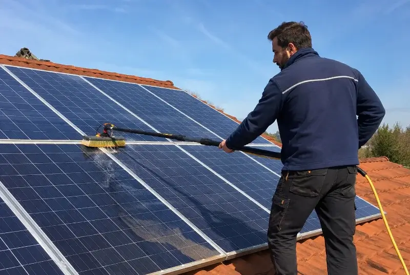Nettoyage et entretien de panneaux solaires à Axat